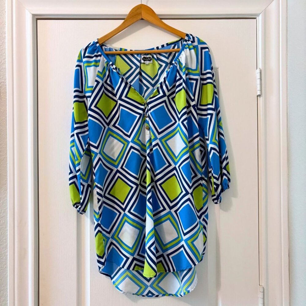 Mud Pie Boutique ¾ Length Geometric Tunic